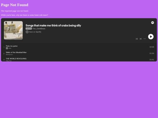 not_found screenshot