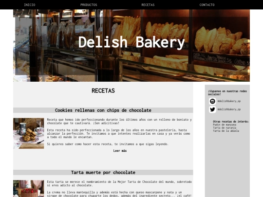 proyectoweb/recetas screenshot