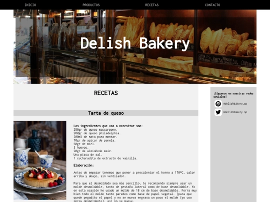 proyectoweb/recetas/tartadequeso screenshot
