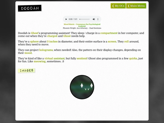 OCs/doodah screenshot