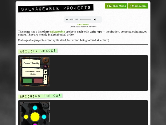 salvageable-projects screenshot