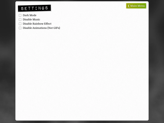 settings screenshot