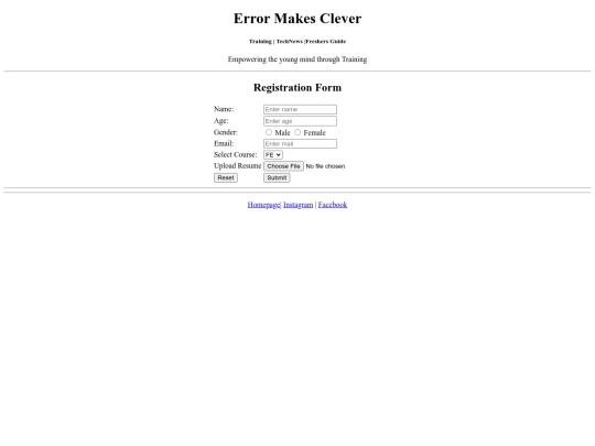 EMC website /register screenshot