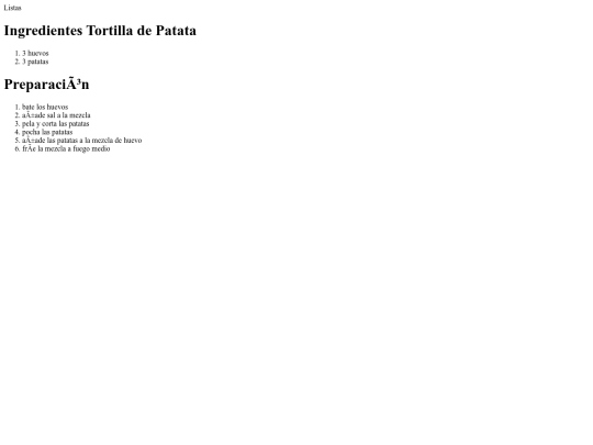 listas receta tortilla de patata screenshot