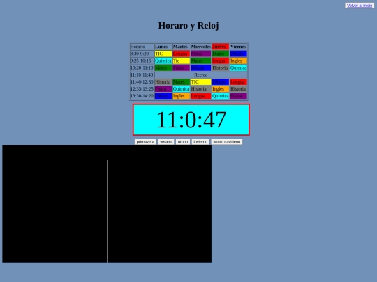 proyecto1ªev/horario+hora screenshot