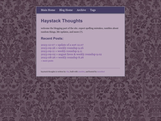 blog screenshot