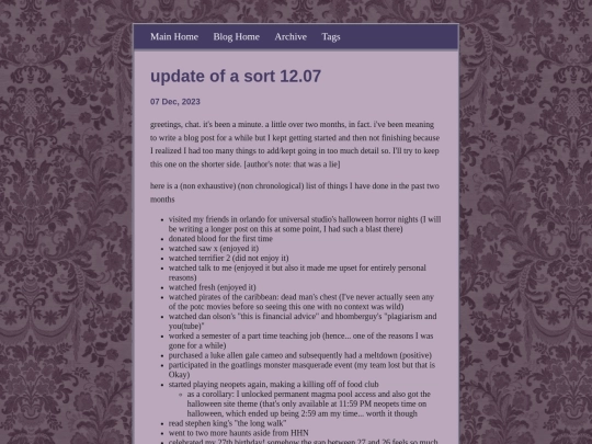 blog/posts/2023-12-07-update-of-a-sort-12.07 screenshot