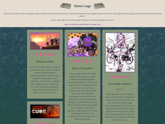 logs/games screenshot