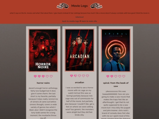 logs/movies screenshot