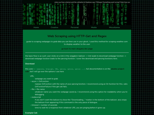 ukagaka/ukagakahtmlscraping screenshot
