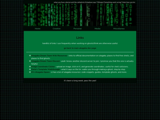 ukagaka/ukagakalinks screenshot