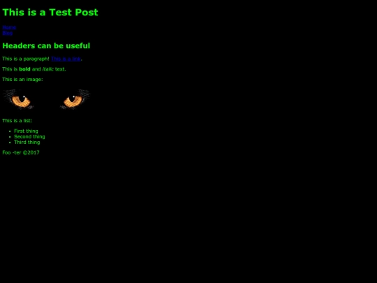 blog/testpost screenshot