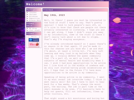 journal screenshot