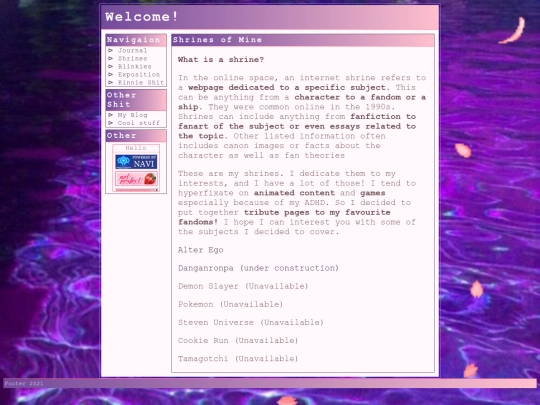 shines-list screenshot