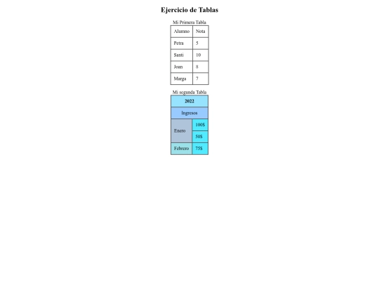 tablas screenshot