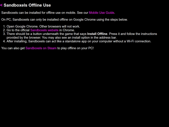 offline-use screenshot