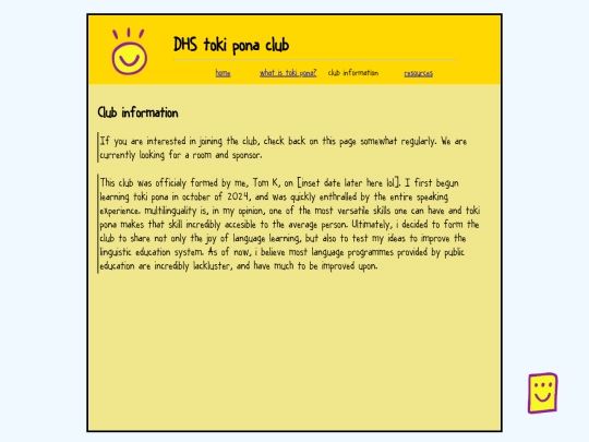 clubInfo screenshot
