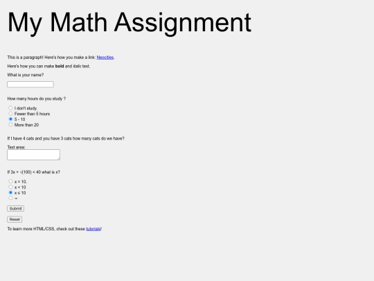 MathAssignment screenshot