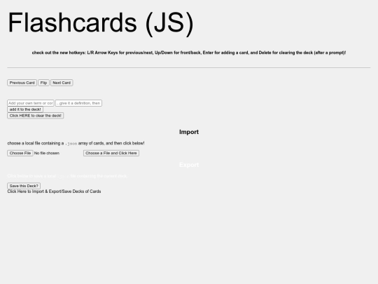 flashcards screenshot