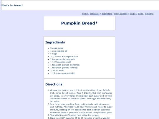 PumpkinBread screenshot