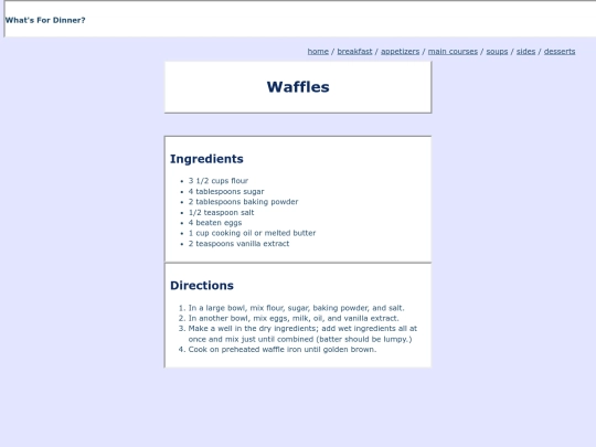 Waffles screenshot