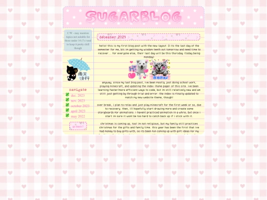 blog screenshot