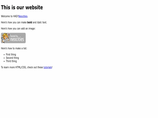 index screenshot