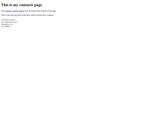 links/links/contacts screenshot
