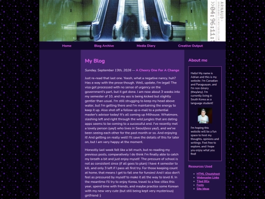 blog screenshot
