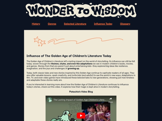 pages/influence screenshot