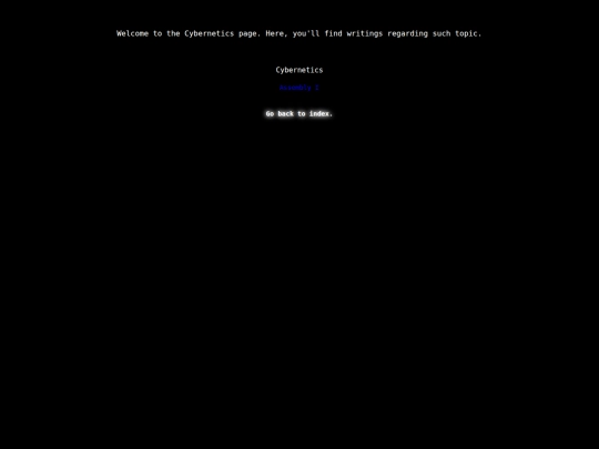 cyb/cybernetics screenshot