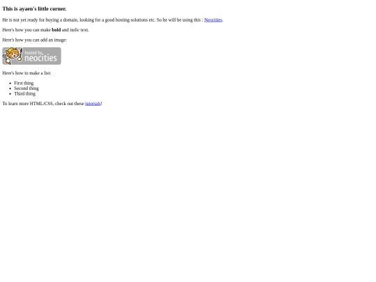 index screenshot