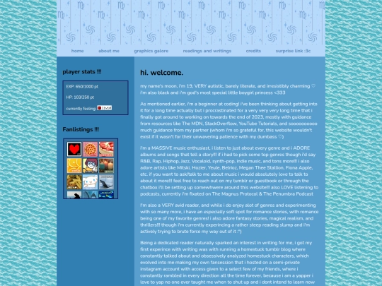 about-me screenshot