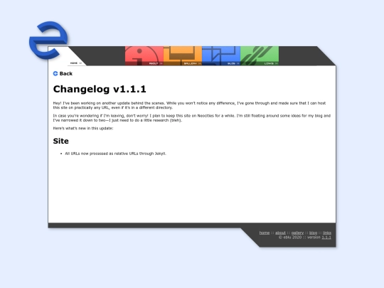 changelog/2020/10/03/changelog-v111 screenshot