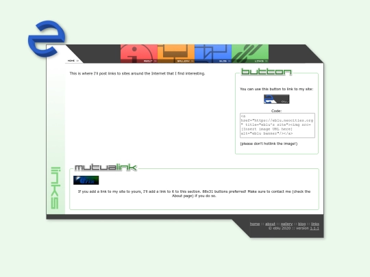 links screenshot