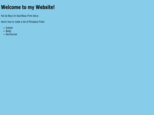 index screenshot