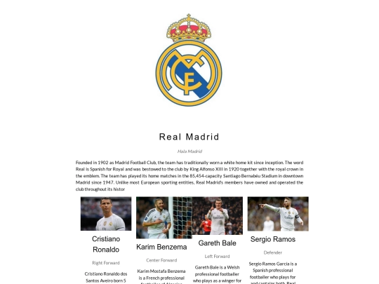 RealMadrid screenshot