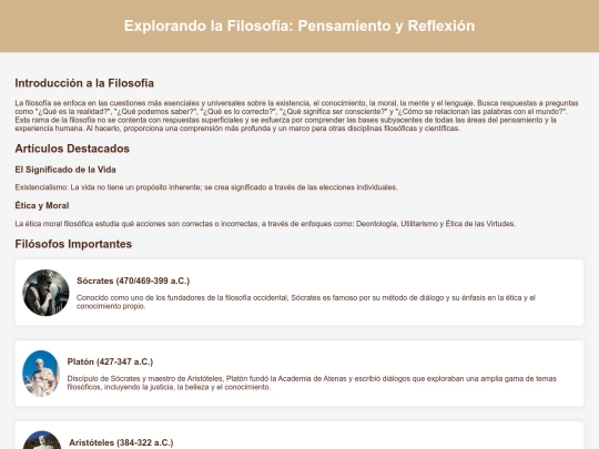 Filosofia screenshot
