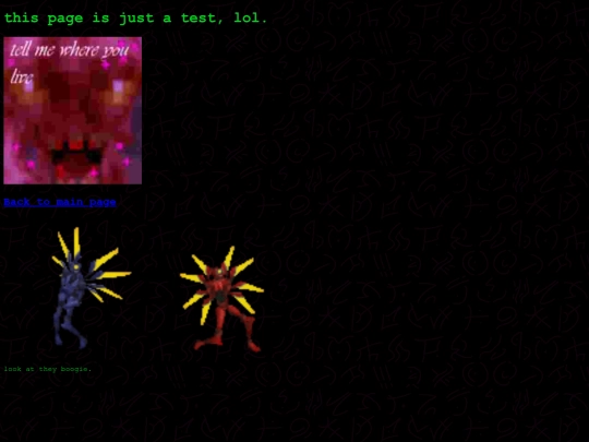 testpage screenshot