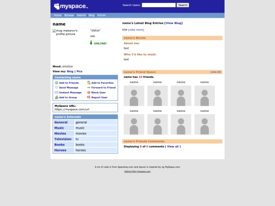 WEBARCHIVE/myspace-base.com screenshot