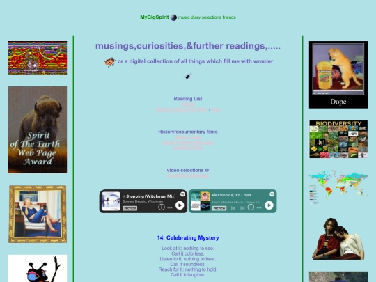 links/selections screenshot