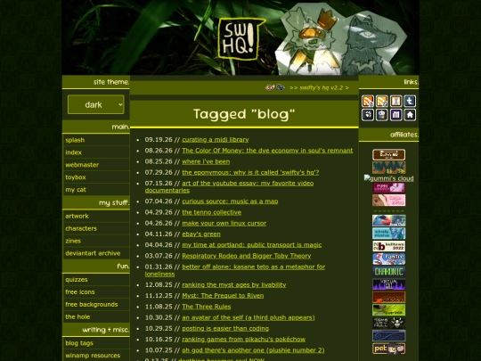 tag/blog screenshot