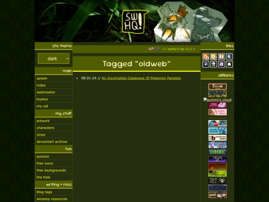 tag/oldweb screenshot