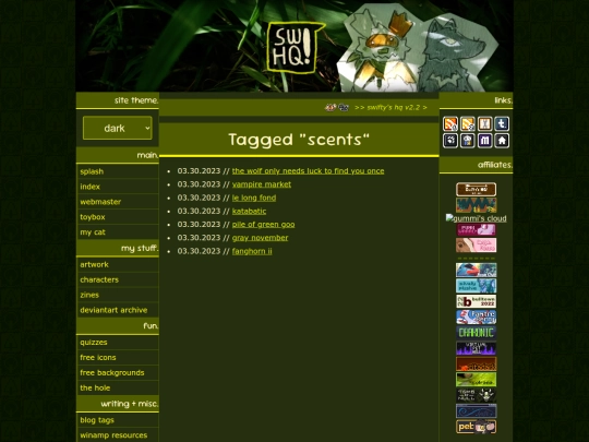 tag/scents screenshot