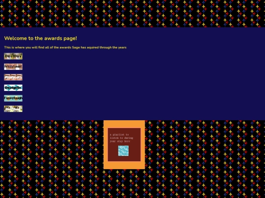 Sagesawards screenshot