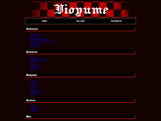Resources screenshot