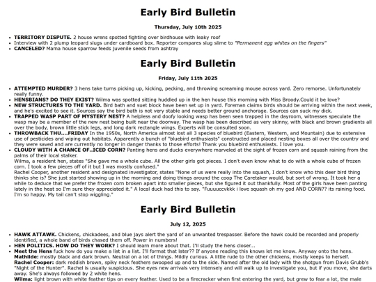 earlybird screenshot