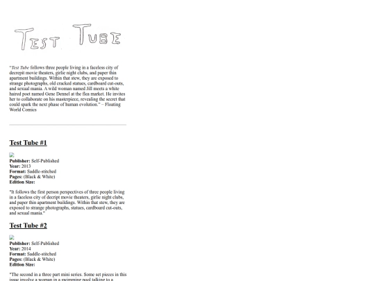 comics/testtube screenshot