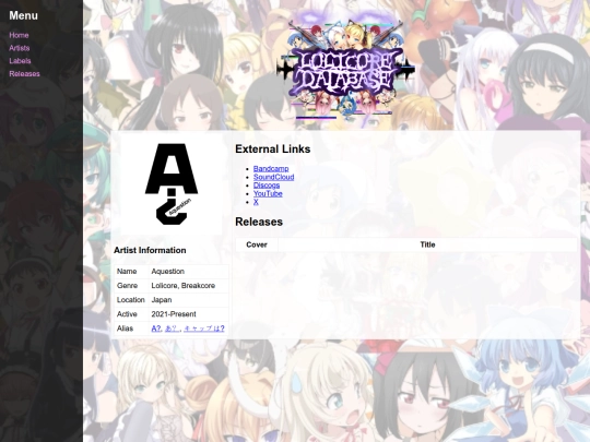 artist/Aquestion screenshot