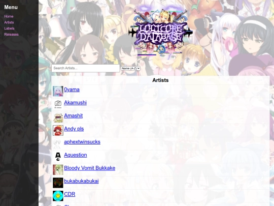 base/artists screenshot